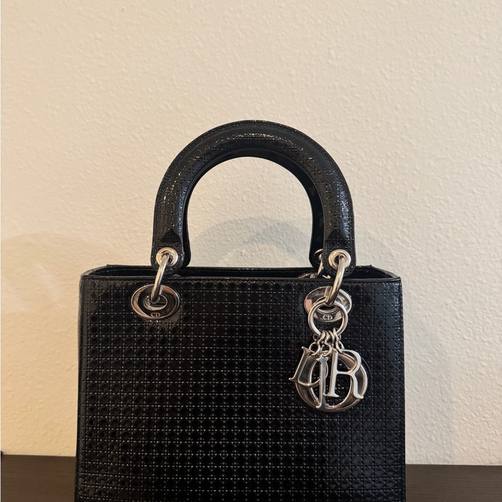 Christian Dior, Lady Dior Medium size Black Handbag